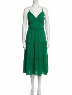 NEW PINCH piper tiered midi dress in light emerald